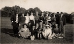 The women of the village take on the men at cricket in 1953 (Photo Dave Joslin)