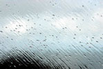 Rain drops on a window