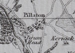 Pillaton area as mapped in around 1868